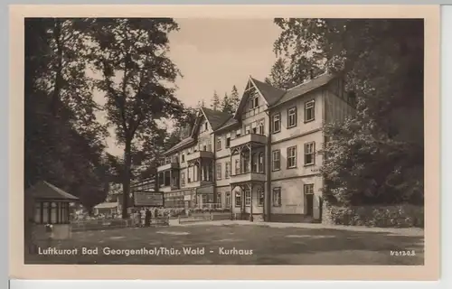 (67174) Foto AK Georgenthal, Thür. Wald, Kurhaus 1958