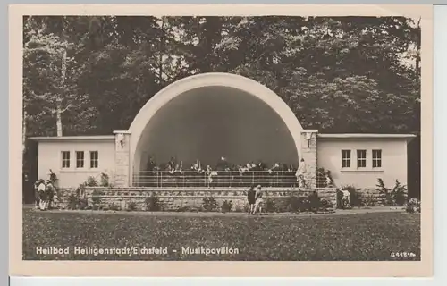 (67159) Foto AK Heilbad Heiligenstadt, Eichsfeld, Musikpavillon 1955