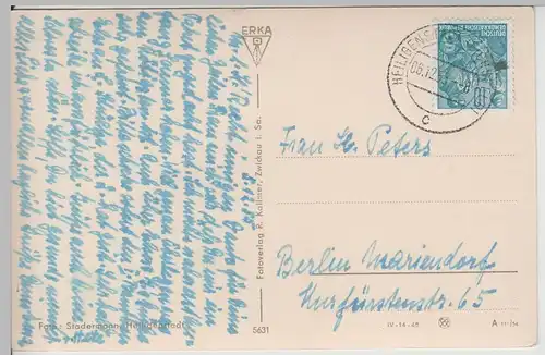 (67159) Foto AK Heilbad Heiligenstadt, Eichsfeld, Musikpavillon 1955