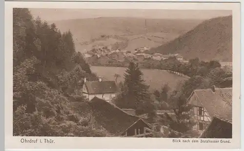(65152) AK Ohrdruf, Blick nach dem Stutzhauser Grund, 1927