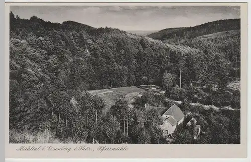 (65083) AK Mühltal bei Eisenberg, Pfarrmühle, 1951