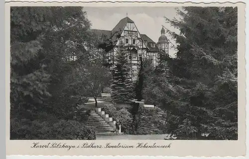 (65050) AK Sülzhayn im Südharz, Sanatorium Hohentanneck vor 1945