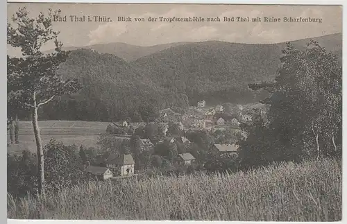 (65025) AK Bad Thal, Blick von der Tropfsteinhöhle vor 1945