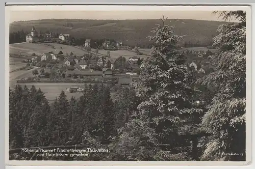 (64998) Foto AK Finsterbergen, Thür. Wald, Blick vom Hainfelsen, v. 1945