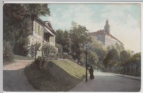 (62792) AK Rudolstadt, Blick zum Schloss, vor 1920