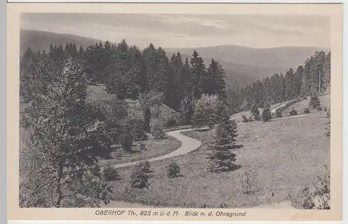 (60259) AK Oberhof, Blick nach dem Ohragrund, vor 1945