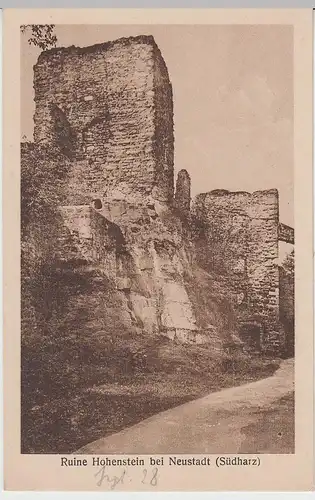 (57558) AK Neustadt/Harz, Burg Hohnstein 1928