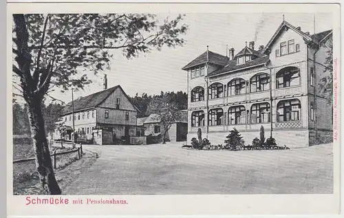 (56294) AK Schmücke, Pensionshaus um 1910