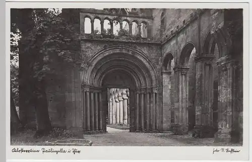 (56019) Foto AK Paulinzella, Klosterruine, vor 1945