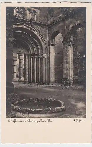 (56018) Foto AK Paulinzella, Klosterruine, vor 1945