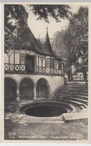 (55928) Foto AK Mühlhausen, Thür., Popperöder Quelle 1931