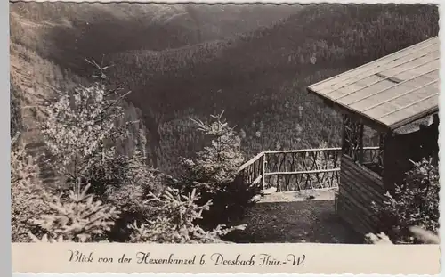 (52803) Foto AK Deesbach, Thür. Wald, Blick v. d. Hexenkanzel, nach 1945