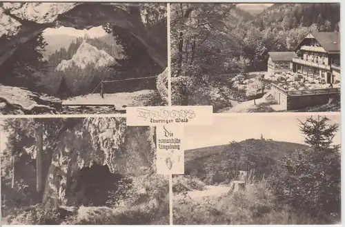 (52772) Foto AK Tabarz, Thür. Wald, Umgebung, Gr. Inselsberg, Mehrbild 1958