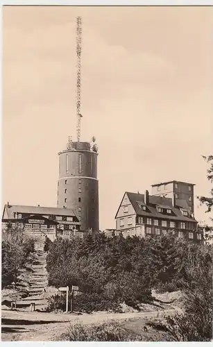 (52770) Foto AK Großer Inselsberg, Thür. Wald, Gipfelbauten 1961
