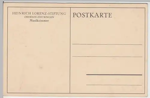 (52759) AK Oberhof, Thür., Heinrich-Lorenz-Stiftung, Musikzimmer 1928-33
