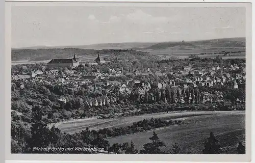 (52617) AK Gotha, Panorama, vor 1945