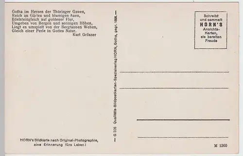 (52617) AK Gotha, Panorama, vor 1945