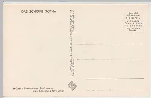 (52594) AK Gotha, Schloss Friedenstein, Kriegerdenkmal, vor 1945