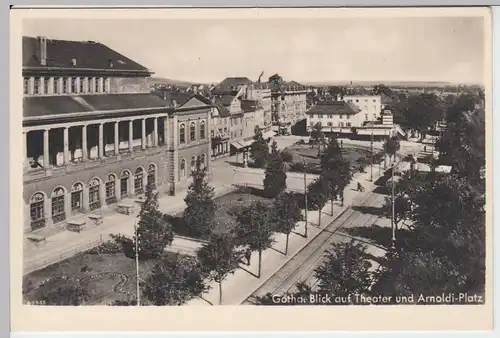 (52582) AK Gotha, Stadttheater, Arnoldiplatz, vor 1945
