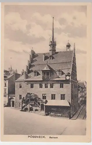 (51241) AK Pössneck, Rathaus, vor 1945