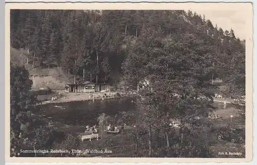 (47213) Foto AK Rohrbach, Thür., Waldbad Aue, vor 1945