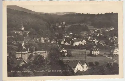 (46069) Foto AK Bad Liebenstein, Blick v. Waldhaus "Reichshöhe", 1942