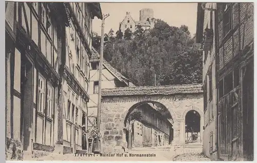 (45700) AK Treffurt, Mainzer Hof u. Normannstein, vor 1945