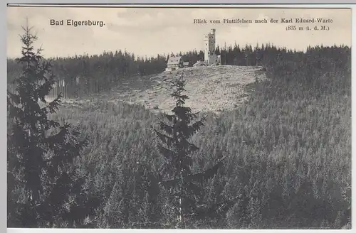 (45545) AK Bad Elgersburg, Blick vom Pinttifelsen n.d. Karl Eduard-Warte 1915