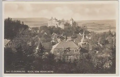 (44906) Foto AK Bad Elgersburg, Blick vom Heidelberg, vor 1945