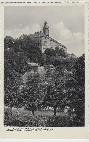 (44130) AK Rudolstadt, Schloß? Heidecksburg, 1939