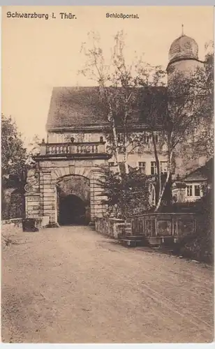 (4336) AK Schwarzburg, Thür., Schlossportal, vor 1945