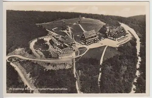 (43342) Foto AK Groß?er Inselsberg, Luftbild 1936