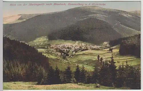 (42657) AK Blick v. d. Marienquelle auf Manebach, Kammerberg, 1910er