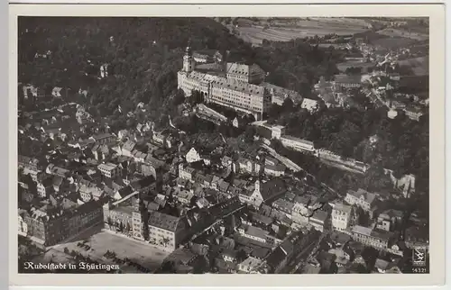 (42429) Foto AK Rudolstadt, Luftbild 1938