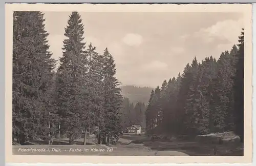 (41714) Foto AK Friedrichroda, Partie im Kühlen Tal, 1930/40er