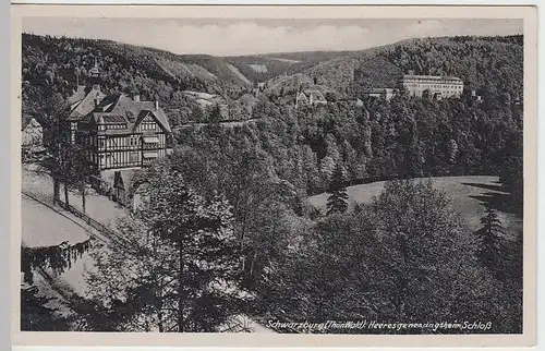 (40765) AK Schwarzburg, Heeresgenesungsheim und Schloss