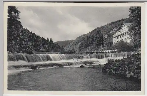 (39777) AK Schwarzatal, Wasserfall am Kurhaus Chrysopras 1940er