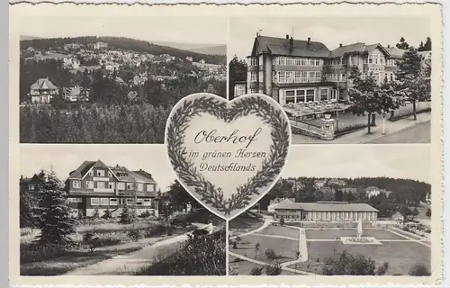 (39599) Foto AK Oberhof, Mehrbildkarte 1960