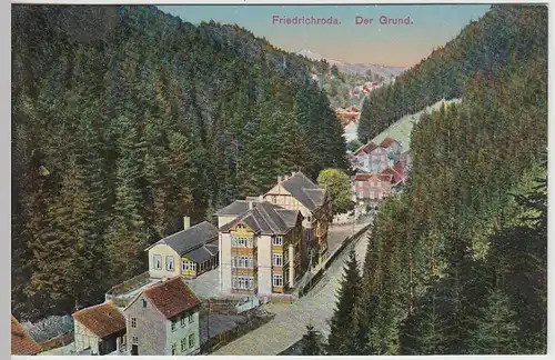 (39403) AK Friedrichroda, Der Grund 1910er