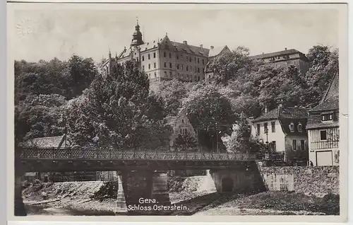 (36207) Foto AK Gera, Schloß Osterstein, 1940