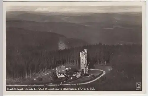 (36098) Foto AK Bad Elgersburg, Carl-Eduard-Warte, Bahnpost 1937