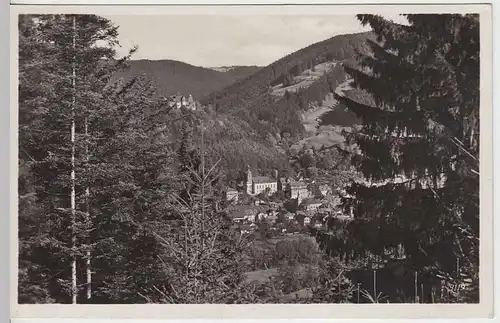 (35446) Foto AK Leutenberg, Blick auf den Ort, 1934