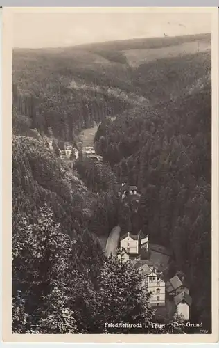 (34043) Foto AK Friedrichroda, Der Grund, 1938