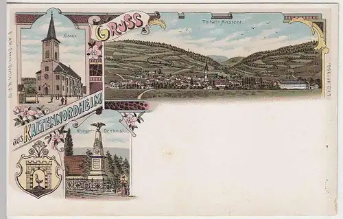 (32711) AK Gruss aus Kaltennordheim, Litho vor 1905