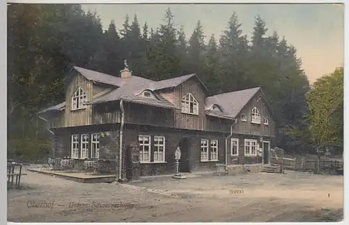 (23682) AK Oberhof, Thür., Untere Schweizerhütte, vor 1945