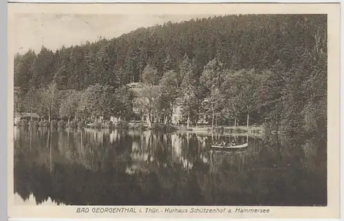 (23671) AK Georgenthal, Thür., Schützenhof am Hammersee 1910-18