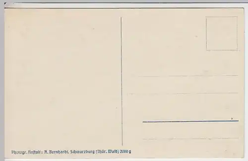 (23528) Foto AK Schwarzburg, Panorama vom Trippstein, vor 1945