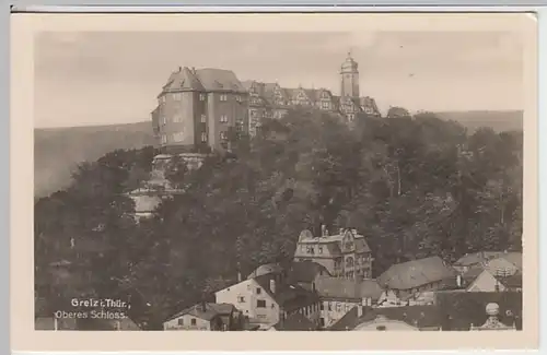 (21310) Foto AK Greiz, Thür., Oberes Schloss, vor 1945