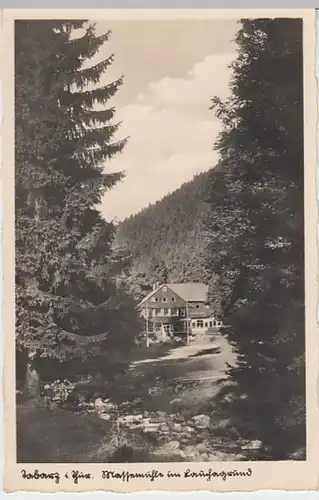 (20475) Foto AK Tabarz, Thür. Wald, Massemühle, Lauchagrund 1935