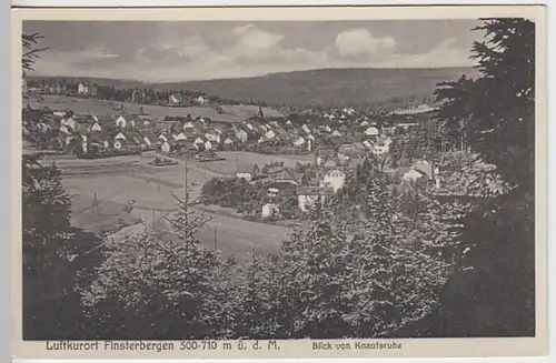 (18622) AK Finsterbergen, Panorama, Blick von Knaufsruhe, vor 1945